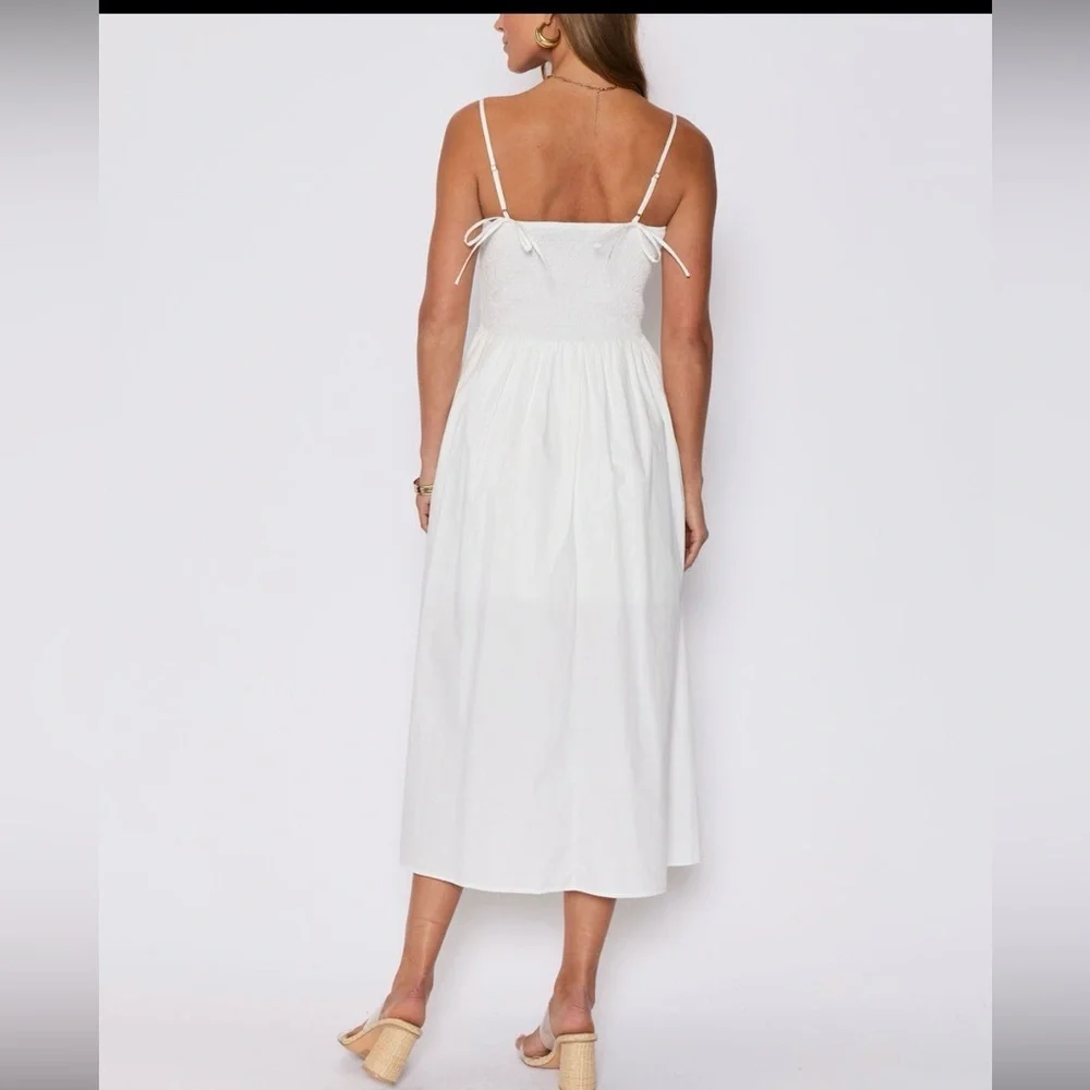 Vici Classic White Midi Dress - Picture 3 of 5
